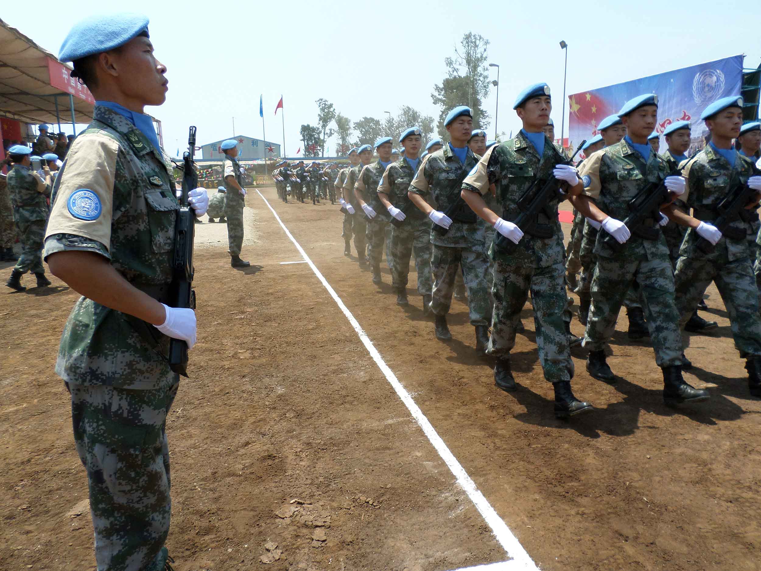 The Chinese contingent from MONUSCO operating in the South Kivu province. © MONUSCU Photo's/Flickr