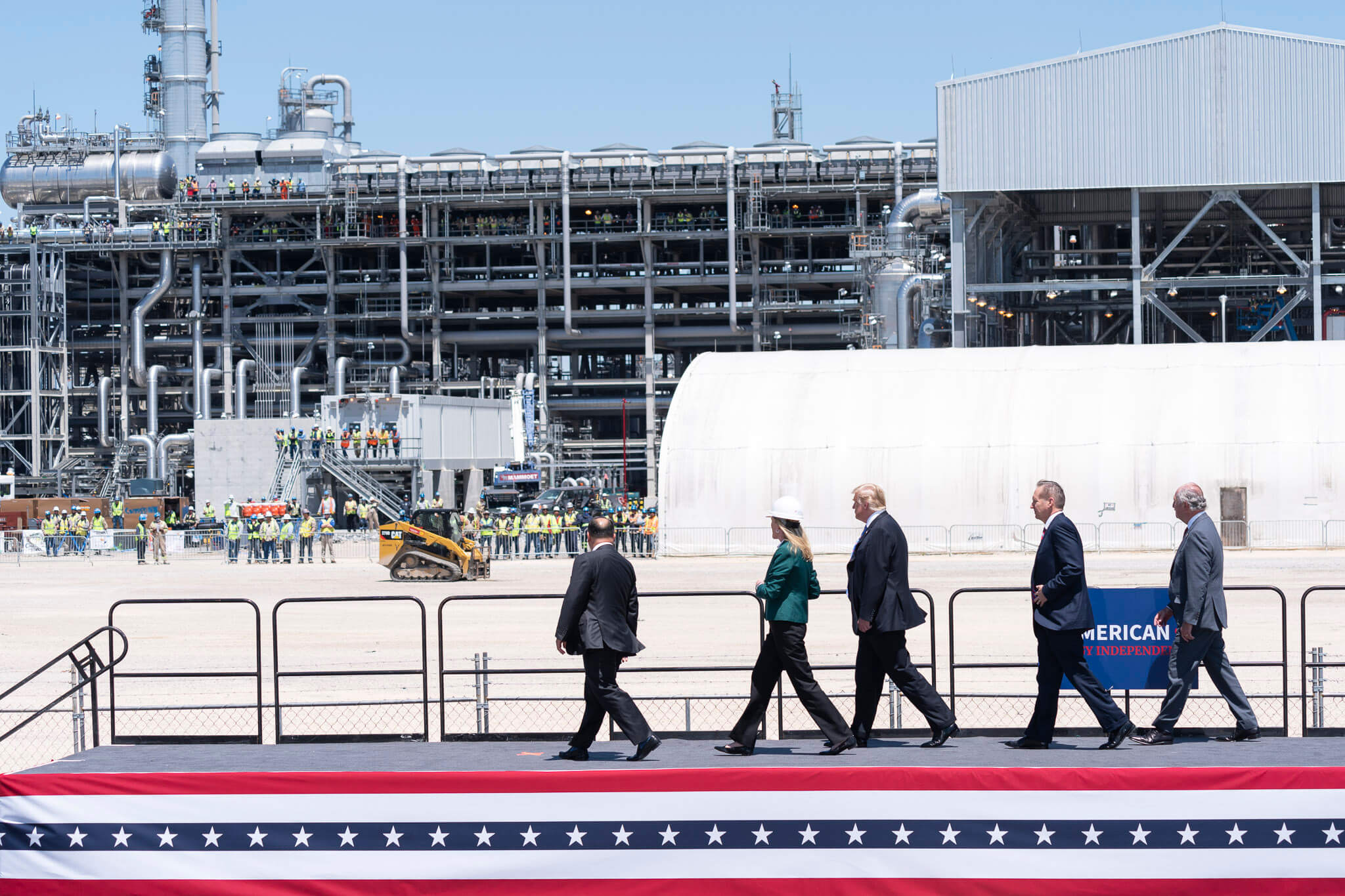 Boxhoorn - President Trump visits the Cameron LNG Export Terminal in Louisiana, May 2019. Wikimediacommons