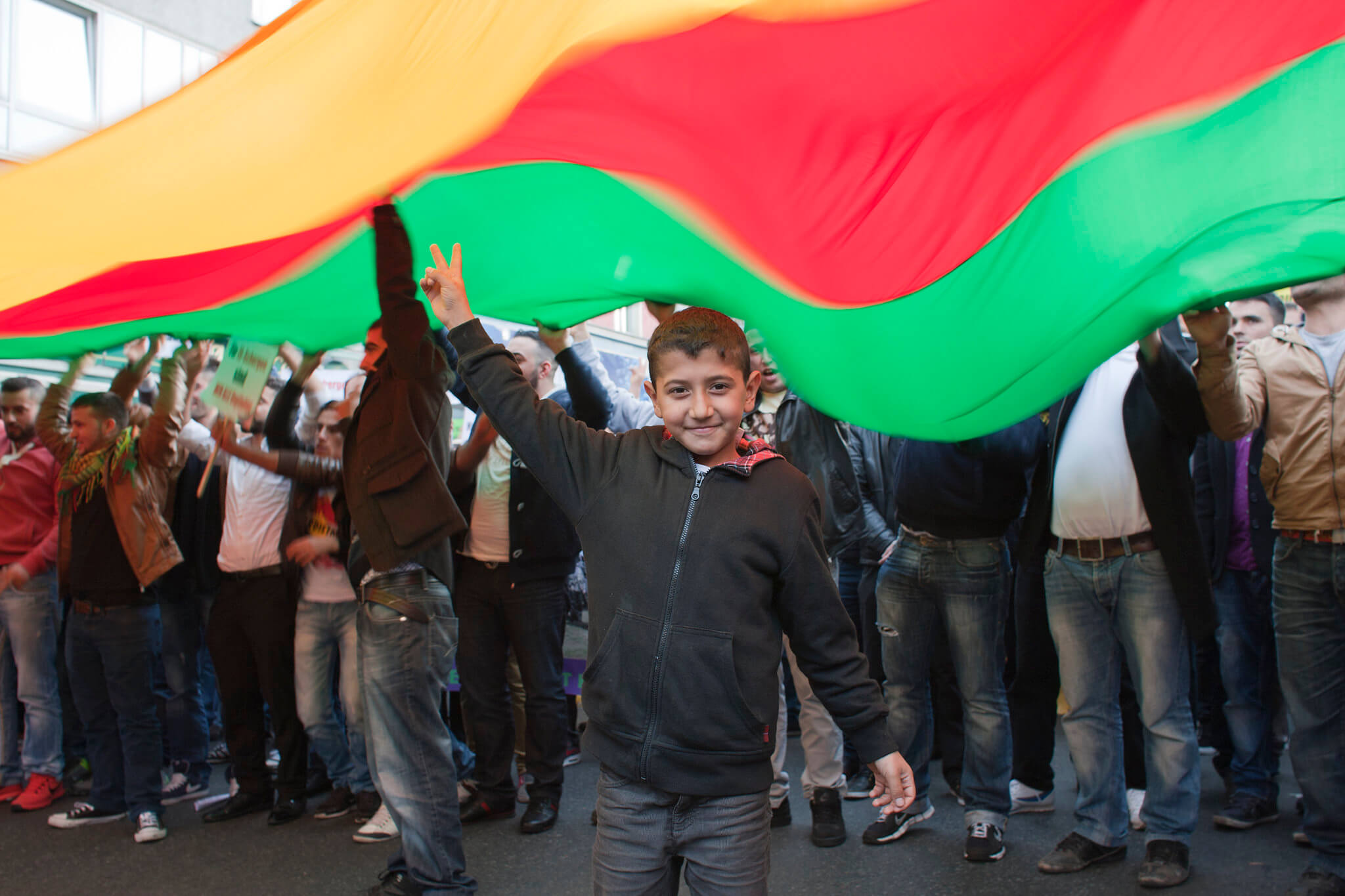 Koerdisch protest in Berlijn, 2014. © Matthias Berg - Flickr