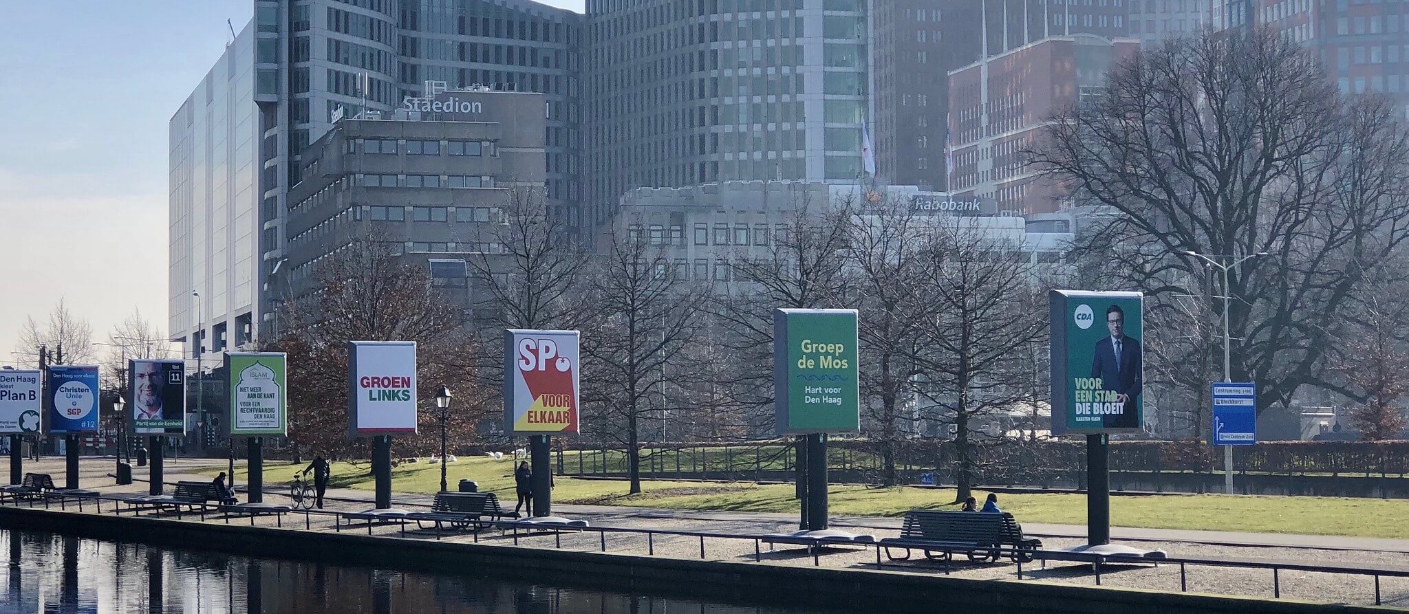 Geling -  Verkiezingsposters in Den Haag in 2018 tijdens de gemeenteraadsverkiezingen. Patrick Rasenberg - Flickr