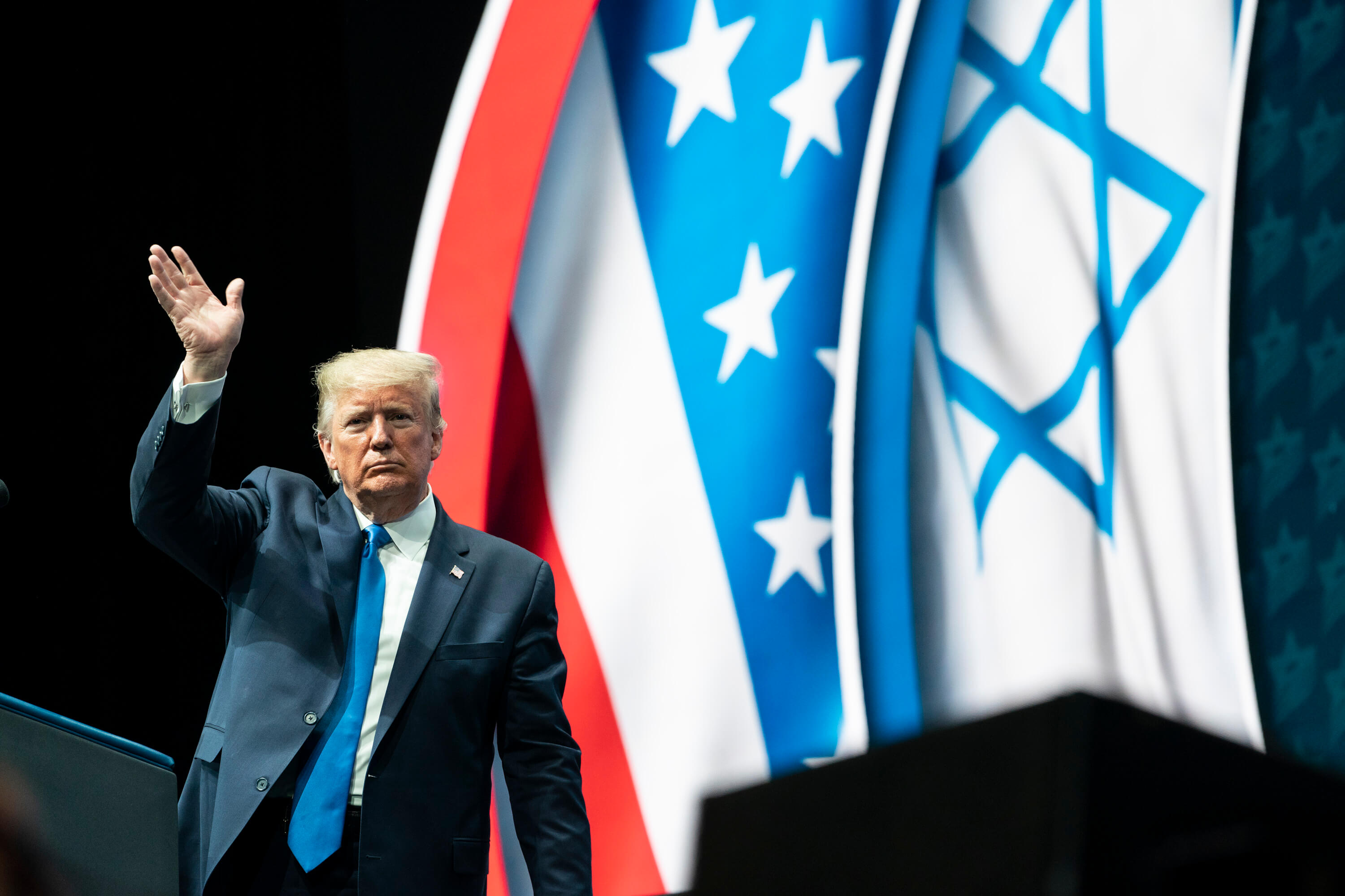 President Trump at the Israeli American Council National Summit, 2019. © The White House - Flickr.jpg