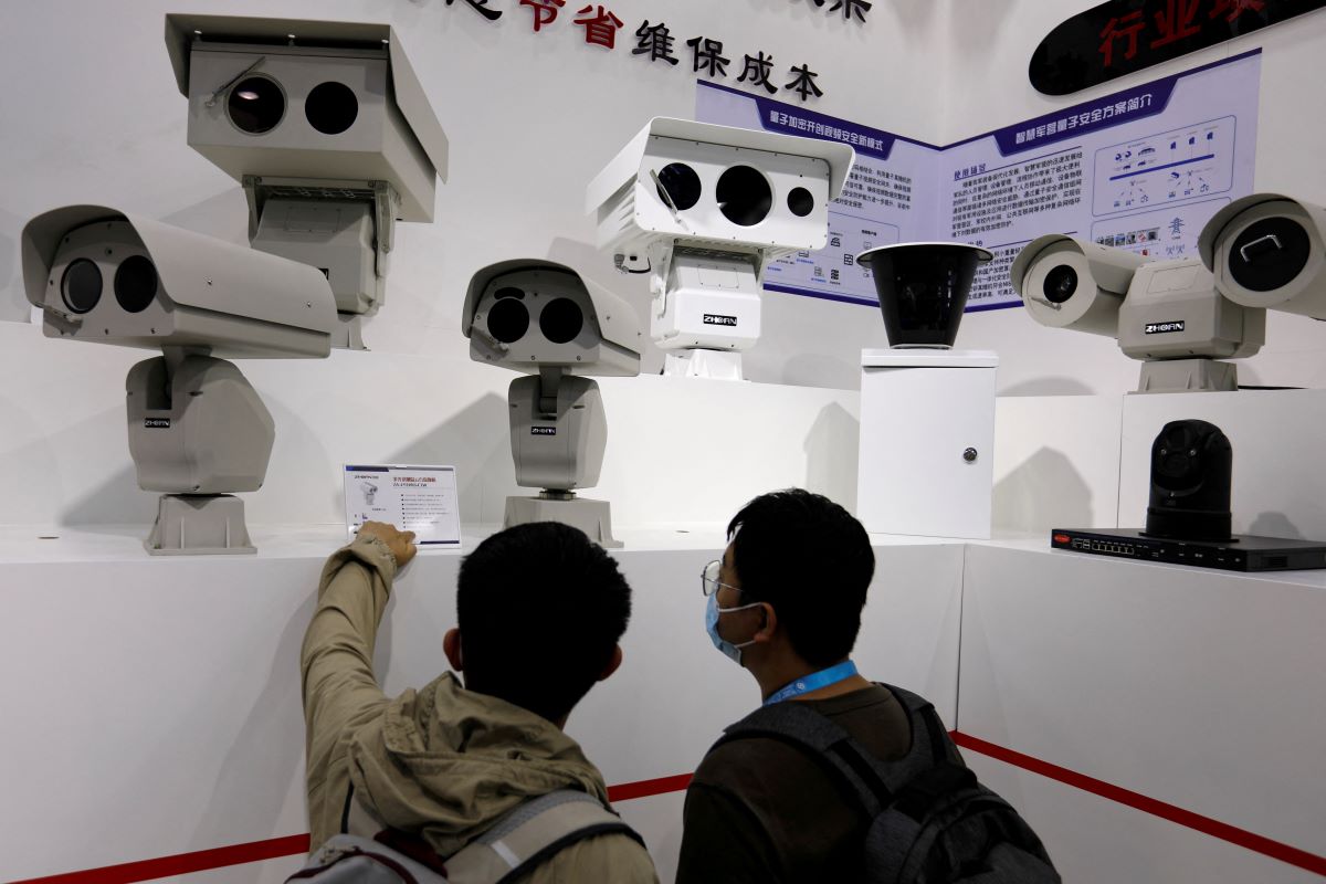 Kamerling - Veiligheidsbeurs in Beijing in juni 2023. Reuters