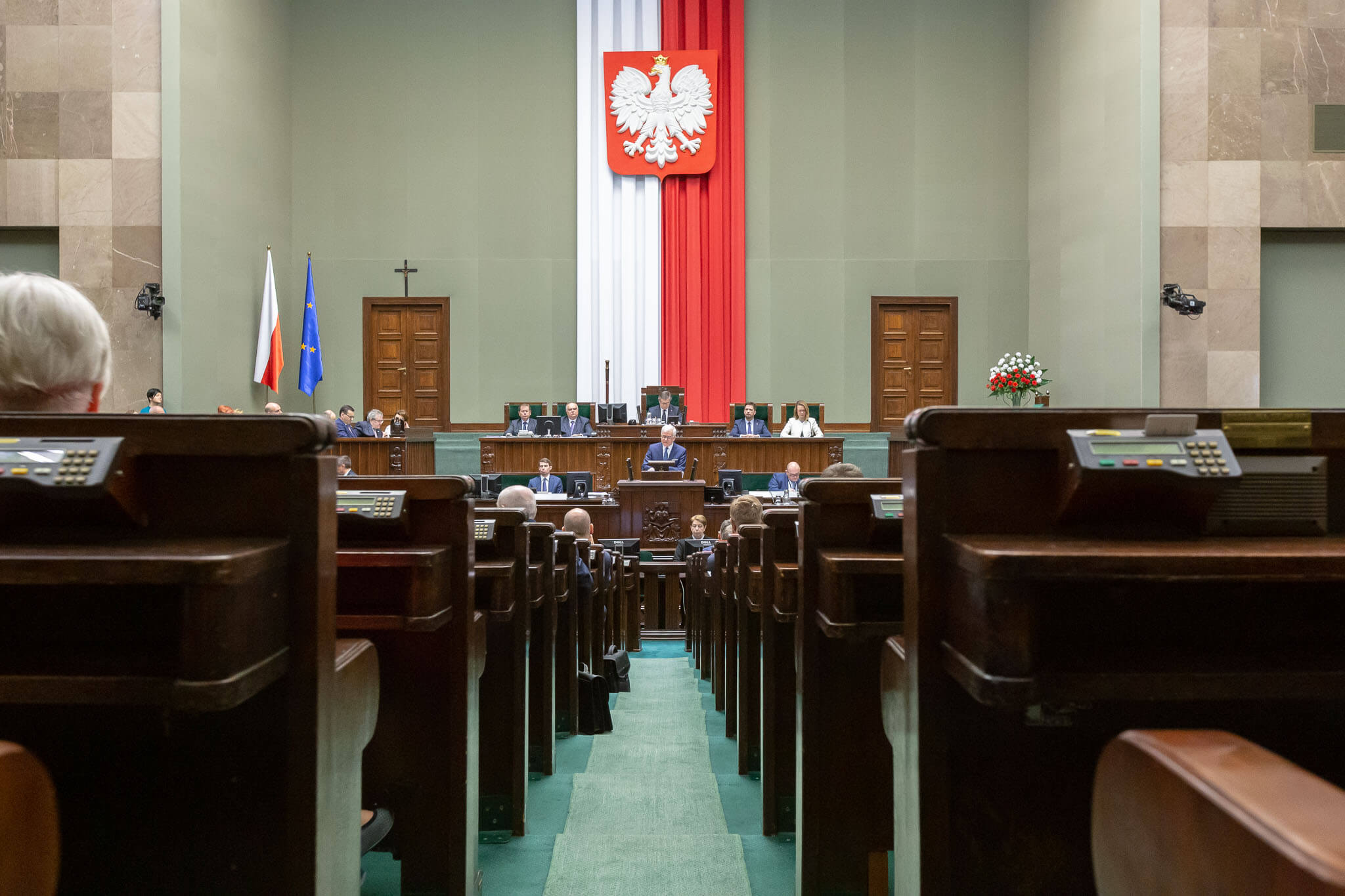 Het Poolse lagerhuis, de Sejm, 2019. © Ministry of Foreign Affairs of the Republic of Poland - Flickr