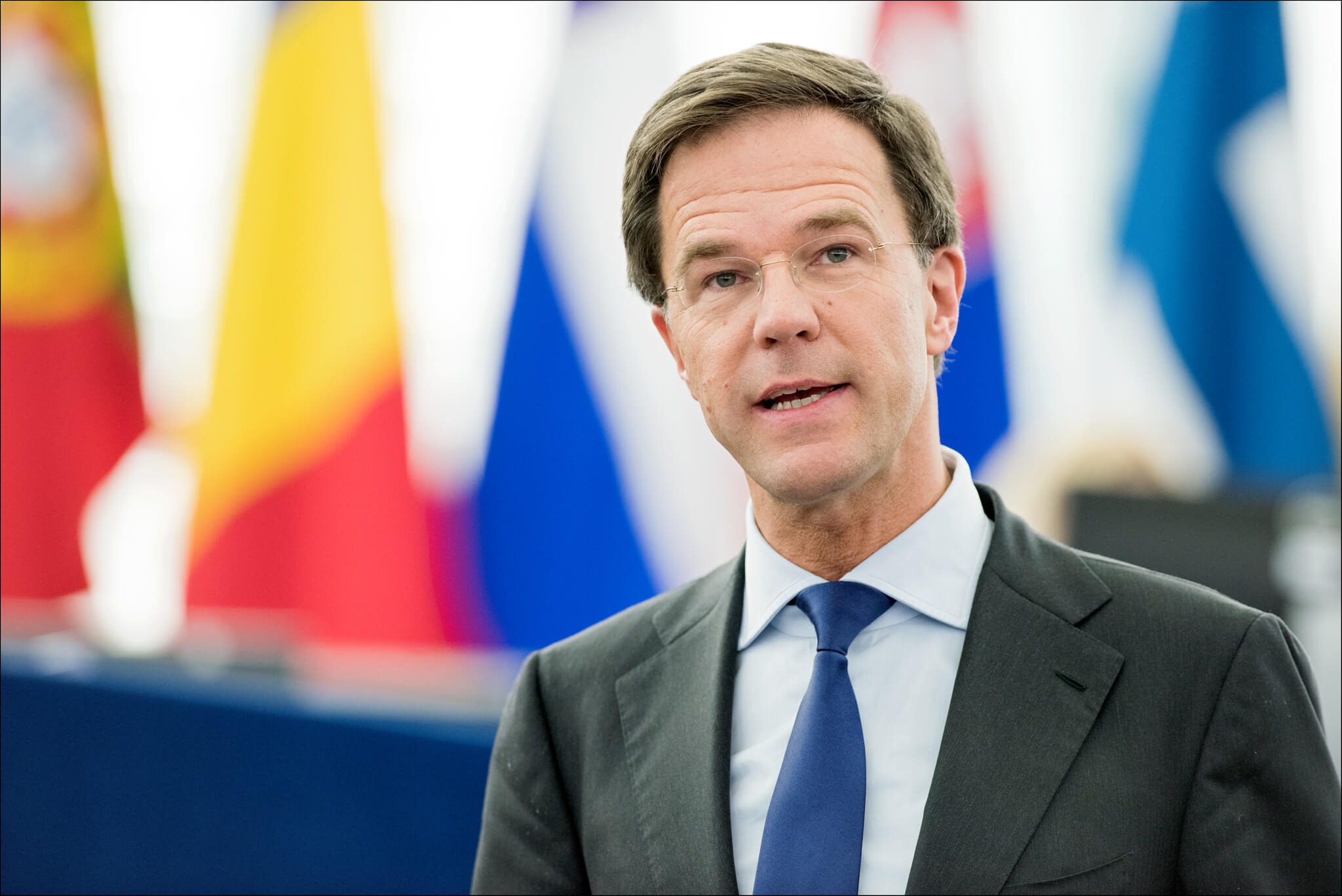 Dutch prime minister Mark Rutte debating the priorities of the Dutch Council Presidency with MEP's in 2016. © European Parliament