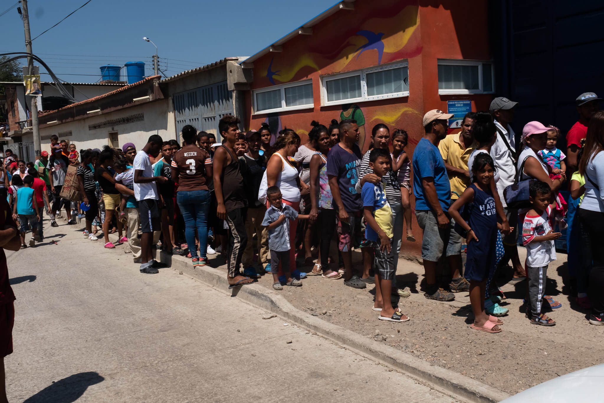 Venezuelan migrants at the Colombian border town Cúcuta in February 2020. Comisión Interamericana de Derechos Humanos