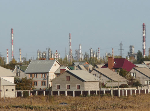 Gasinstallatie in Wolgograd, Rusland