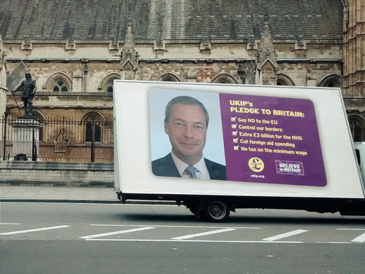 UKIP-campagne in maart 2015