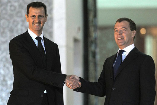 Assad en Medvedev