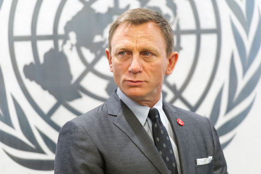 Bond-acteur Daniel Craig bij de Verenigde Naties.
