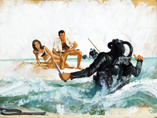 De ‘jetset-Bond’ op een poster van Thunderball (1965)