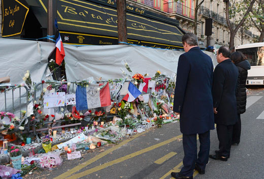 Cameron en Hollande na de aanslagen in Parijs
