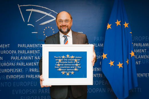 Europees Parlement-voorzitter Martin Schulz