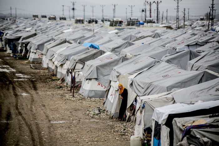 Vluchtelingenkamp in het Turkse Kahramanmaraş, maart 2016.