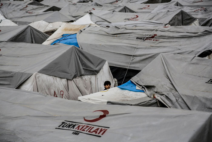 Een Turks vluchtelingenkamp in Kahramanmaraş