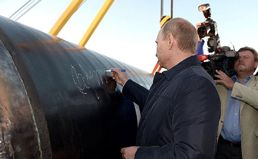 Putin signs the South Stream pipeline. What makes South East European countries open to possible Russian influence is the fact that all of them are dependent on Russian energy.