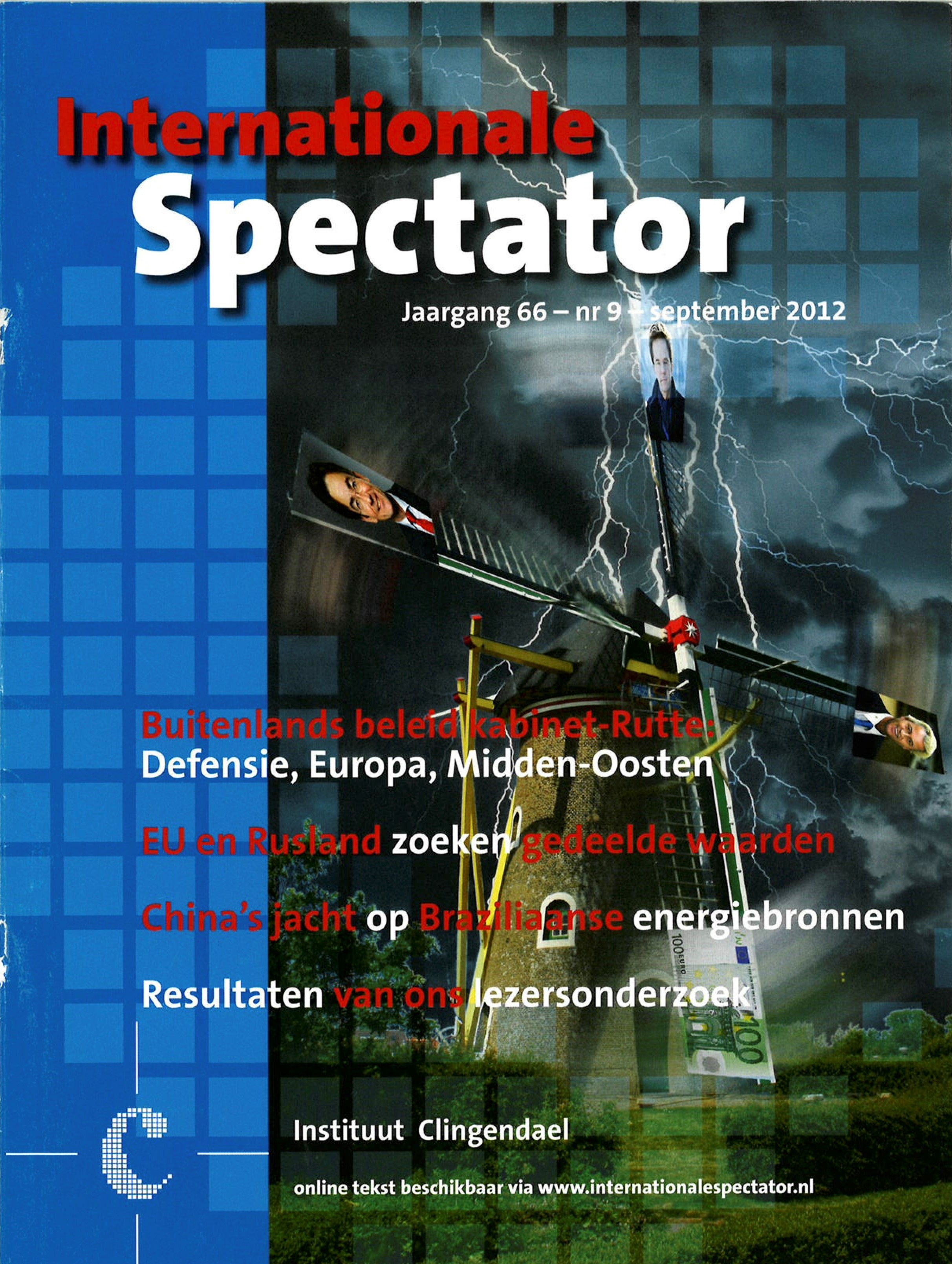 Cover van de Internationale Spectator in 2012.