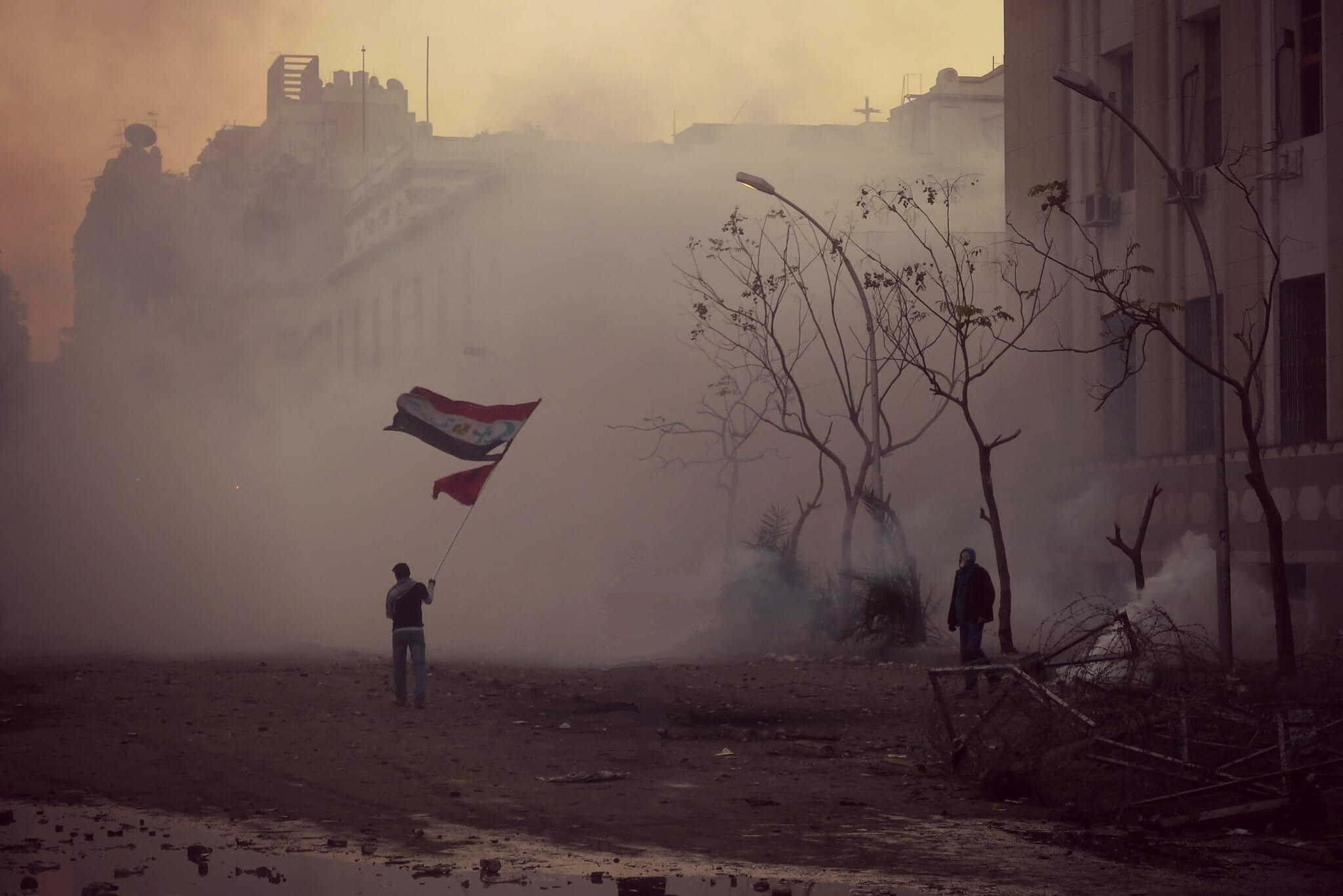 Protesten in Egypte in 2013. © Flickr / Alisdare Hickson