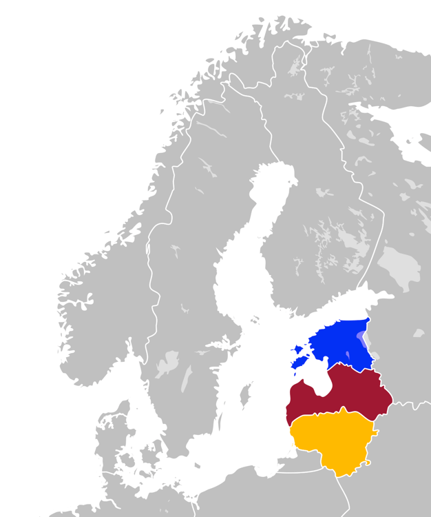 Bult-Baltische landen Estland, Letland en Litouwen. Blomsterhagens via Wikimediacommons