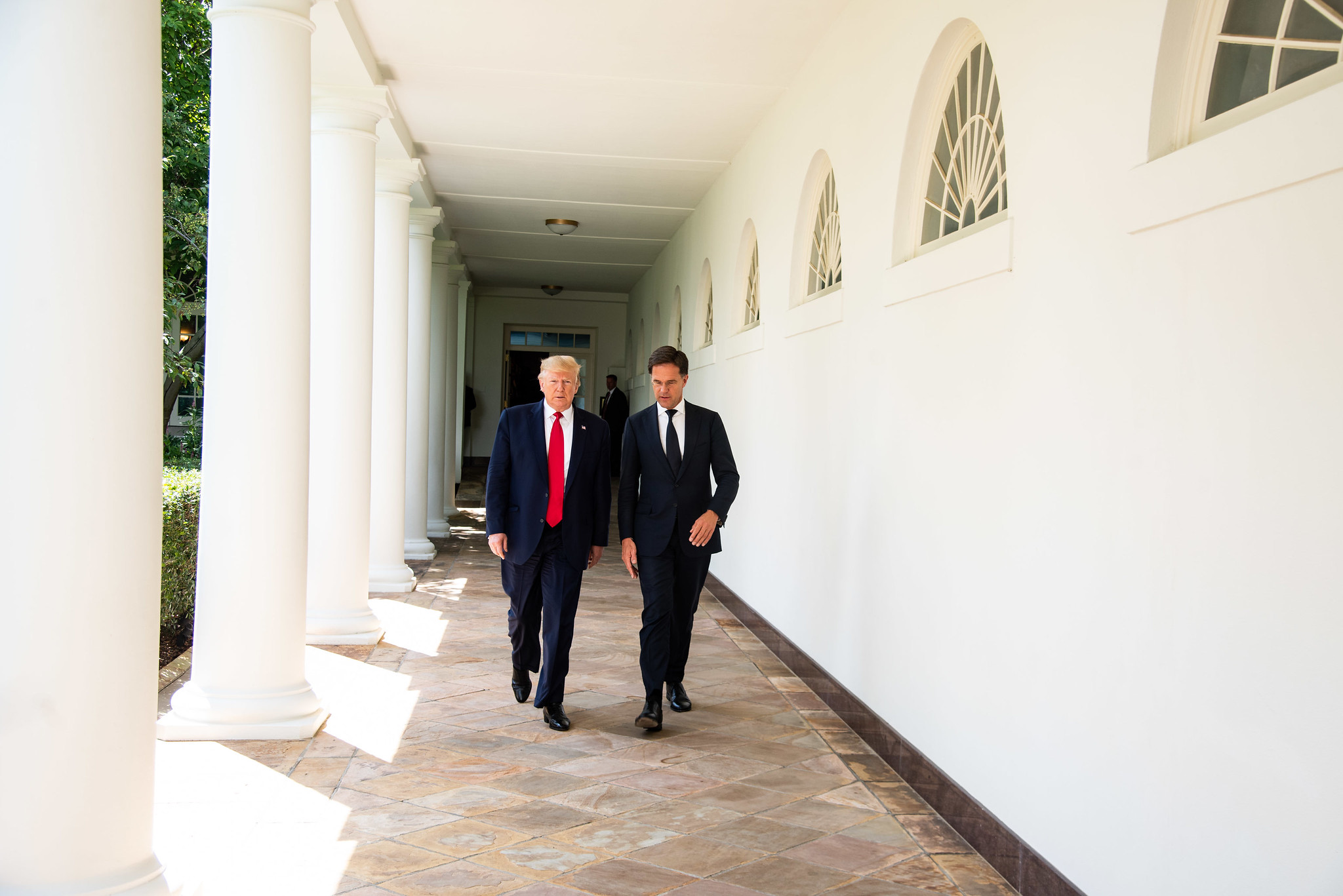 Rutte en Trump bij het Witte Huis