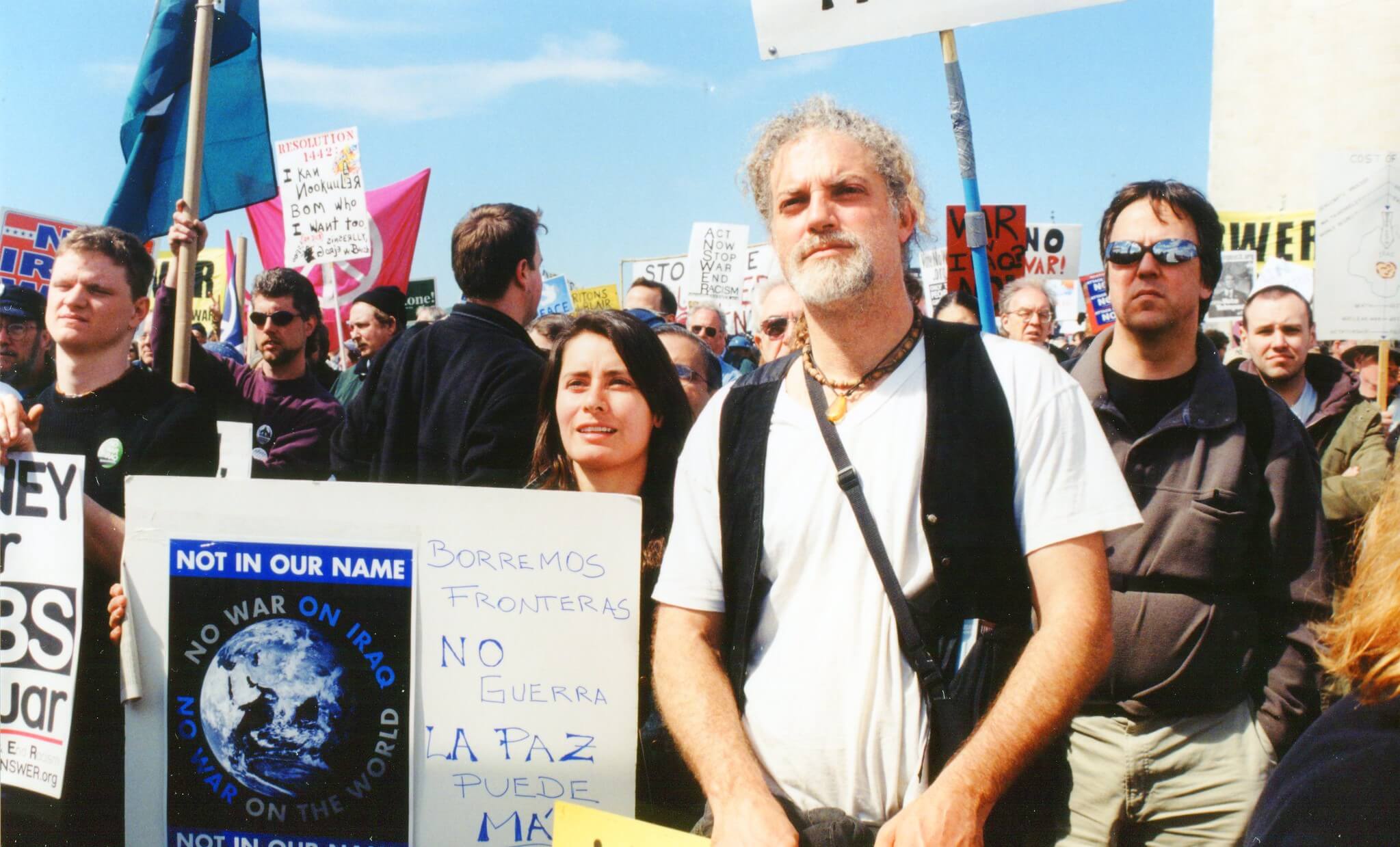 Demonstratie tegen de Irakoorlog, 2003. © Flickr / Elvert Barnes