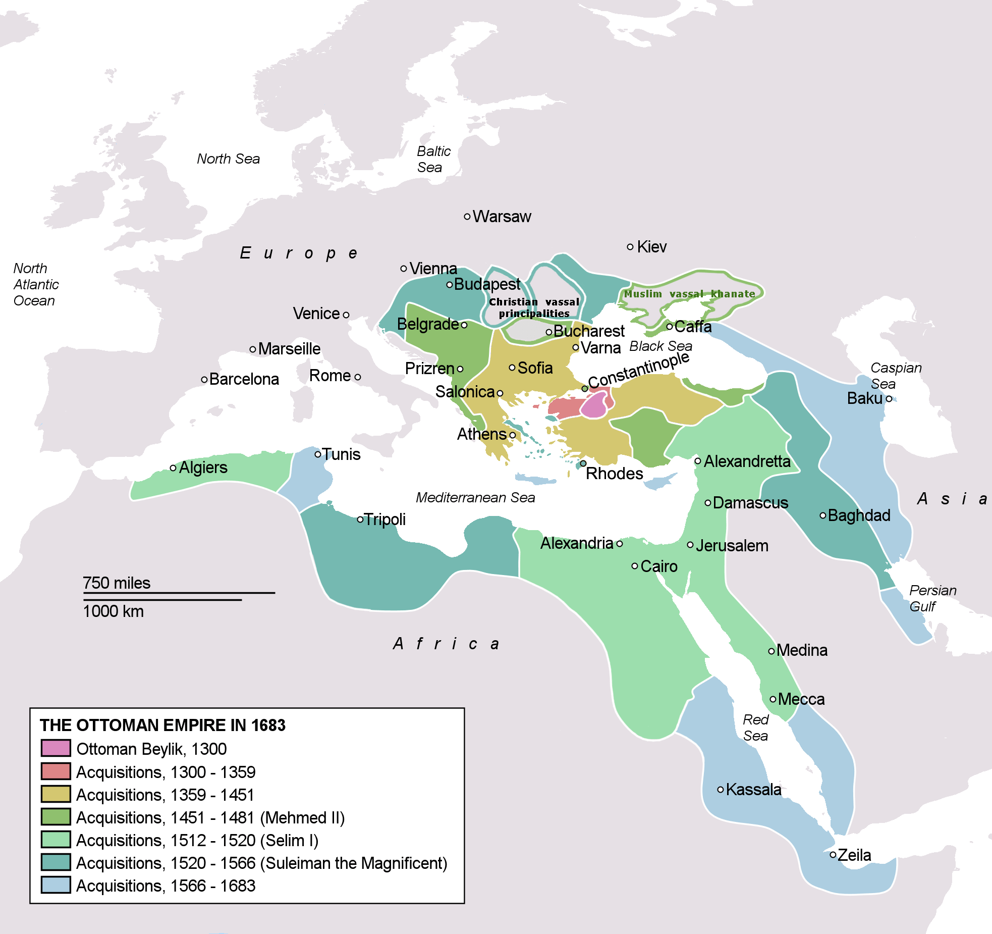 DeCordier-Het Ottomaanse Rijk in 1683 - Wikicommons