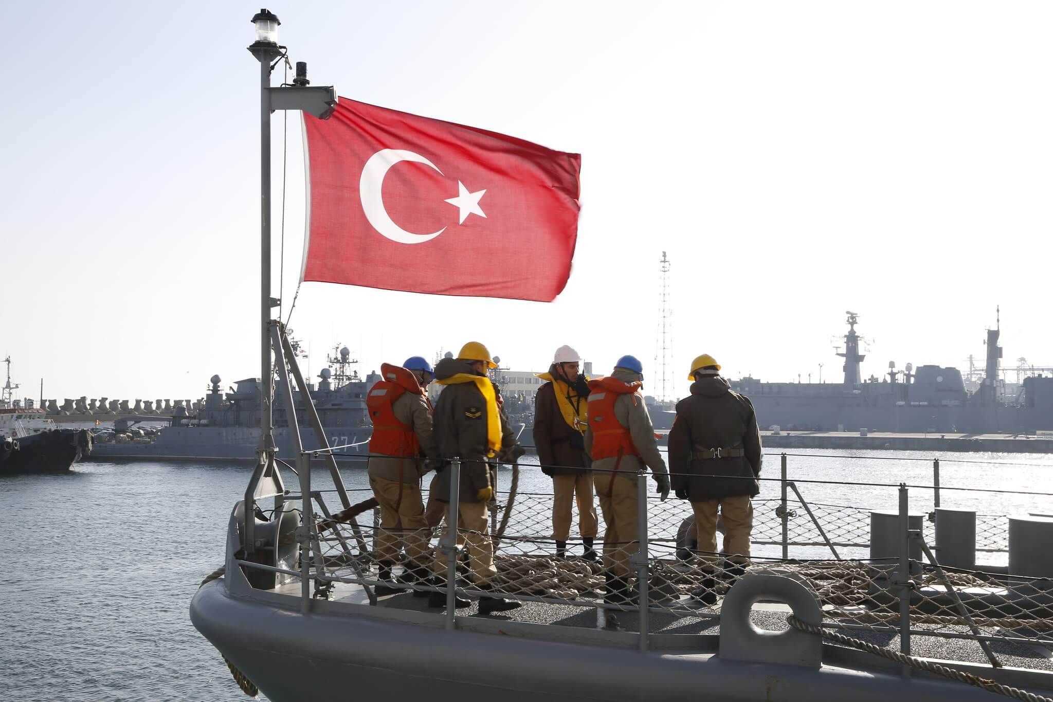 Dubbelboer - Turkse mariniers tijdens een NAVO-oefening in 2015. NATO
