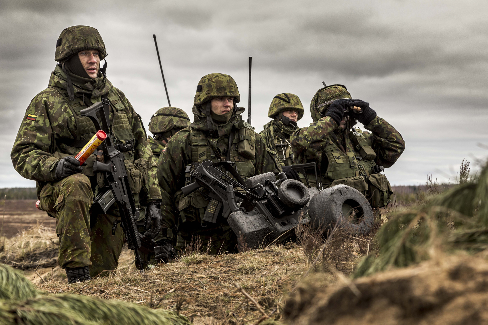 Litouwse soldaten tijdens een NAVO-oefening 