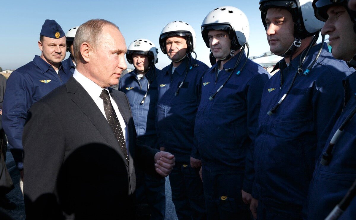 President Poetin bezoekt de Syrische luchtmachtbasis Khmeimim in december 2017
