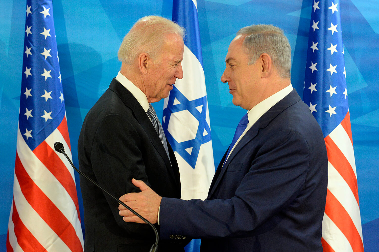Gilboa-Joe Biden with Benjamin Netanyahu during his visit to Israel in March 2016 as Vice President. U.S. Embassy Jerusalem