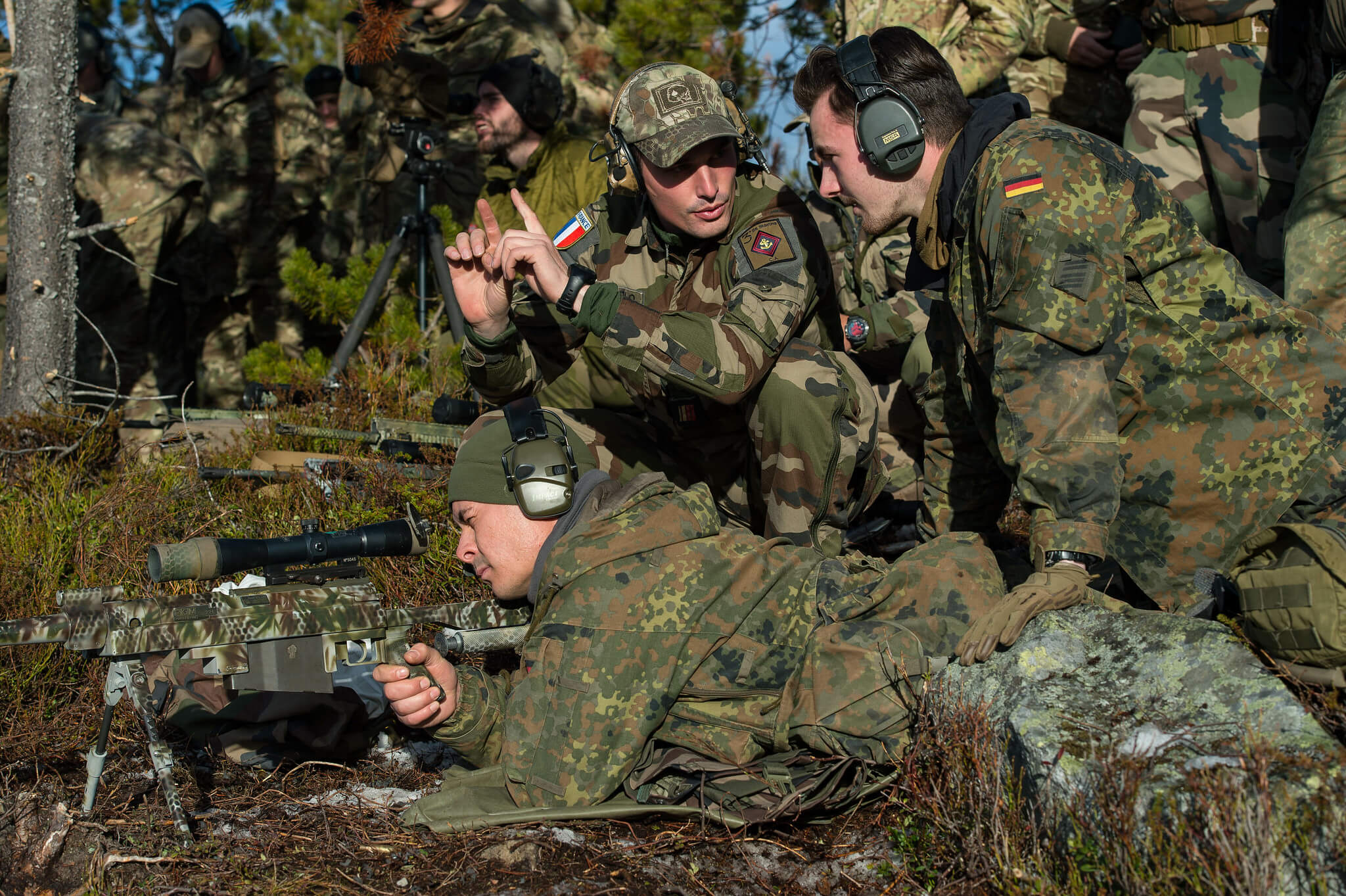 Heisbourg- As part of NATO Exercise Trident Juncture 2018, French and German snipers conduct a joint sniper training in Norway in 2018. NATO