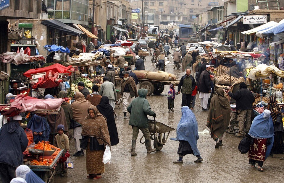 Afghaanse markt in 2009