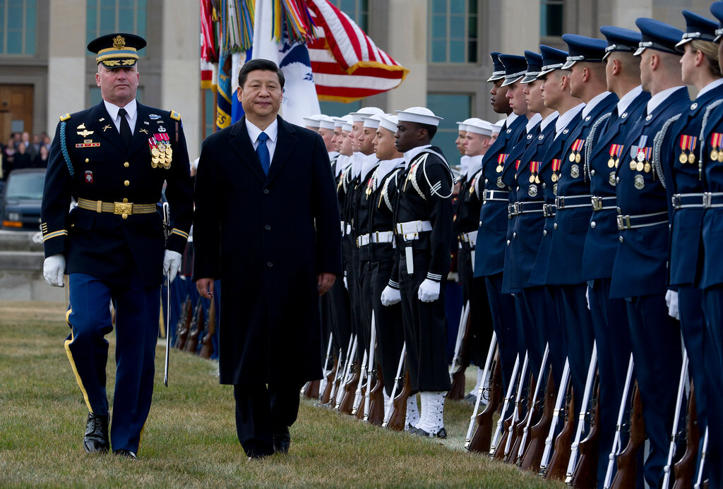Xi Jinping op bezoek bij het Amerikaanse Pentagon in 2012 ©US Department of Defense