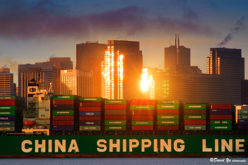 China Shipping Line vessel in San Francisco © David Yu / Flickr.