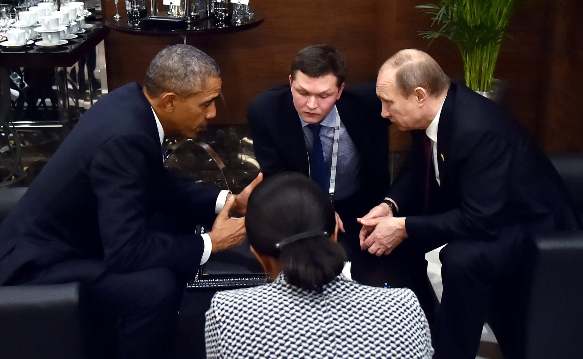 Istomin - Barack Obama and Vladimir Putin in 2015. Wikimediacommons