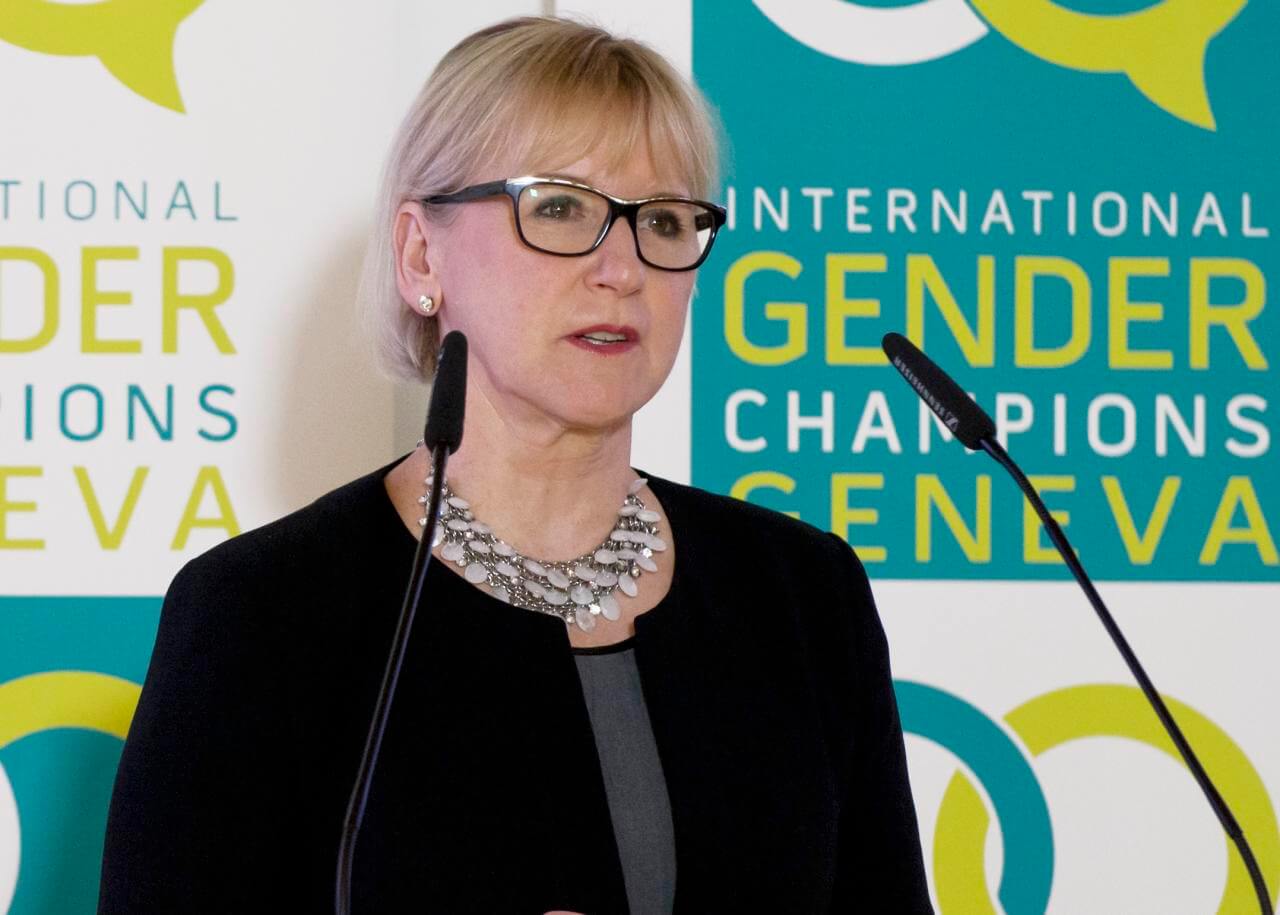 Joachim - Margot Wallström, Minister for Foreign Affairs of Sweden during the International Gender Champions Event in Geneva in 2017. UN Photo
