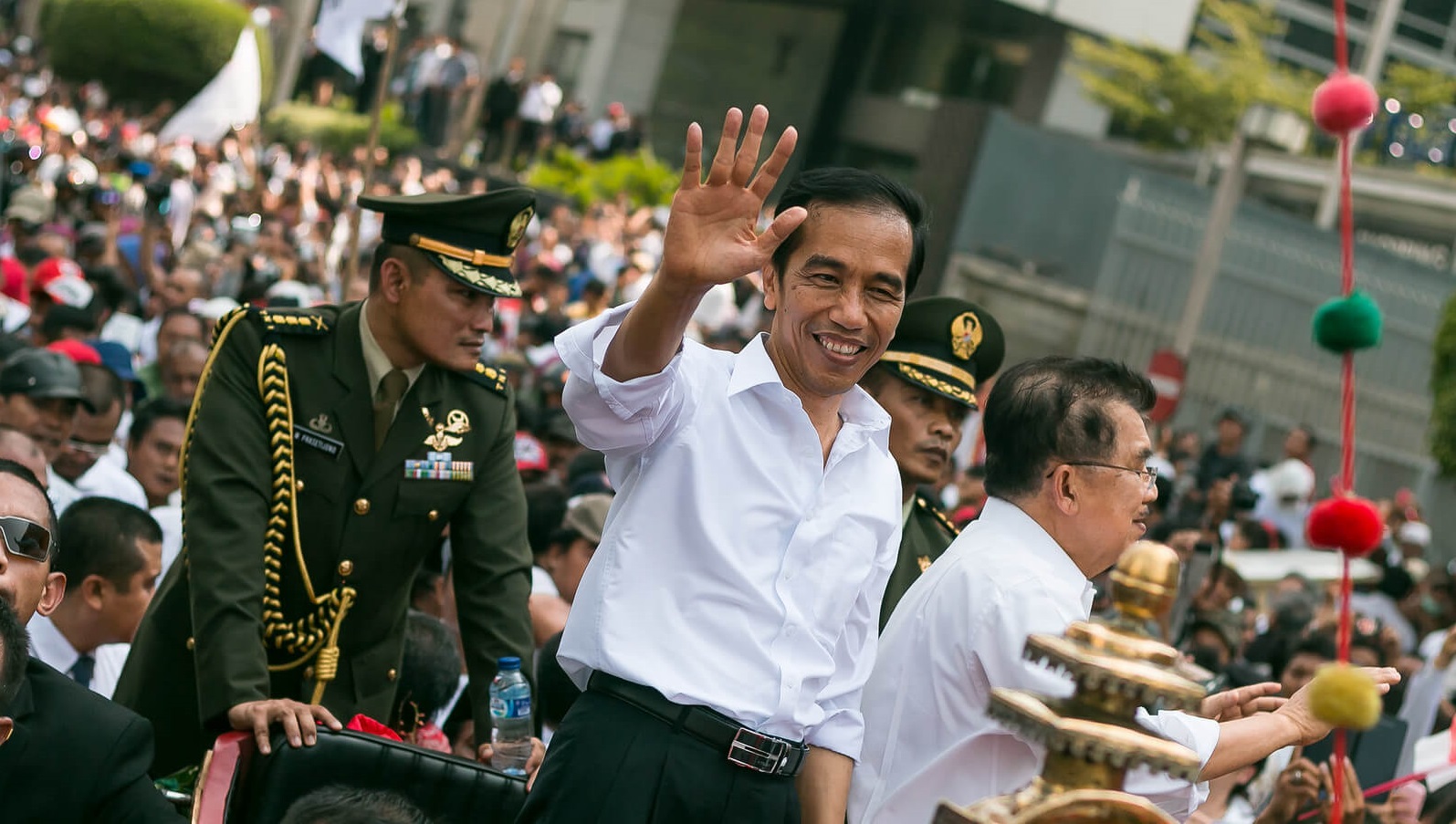 Joko Widodo in Jakarta, shortly after winning the 2014 elections. ©Flickr/Uyeah