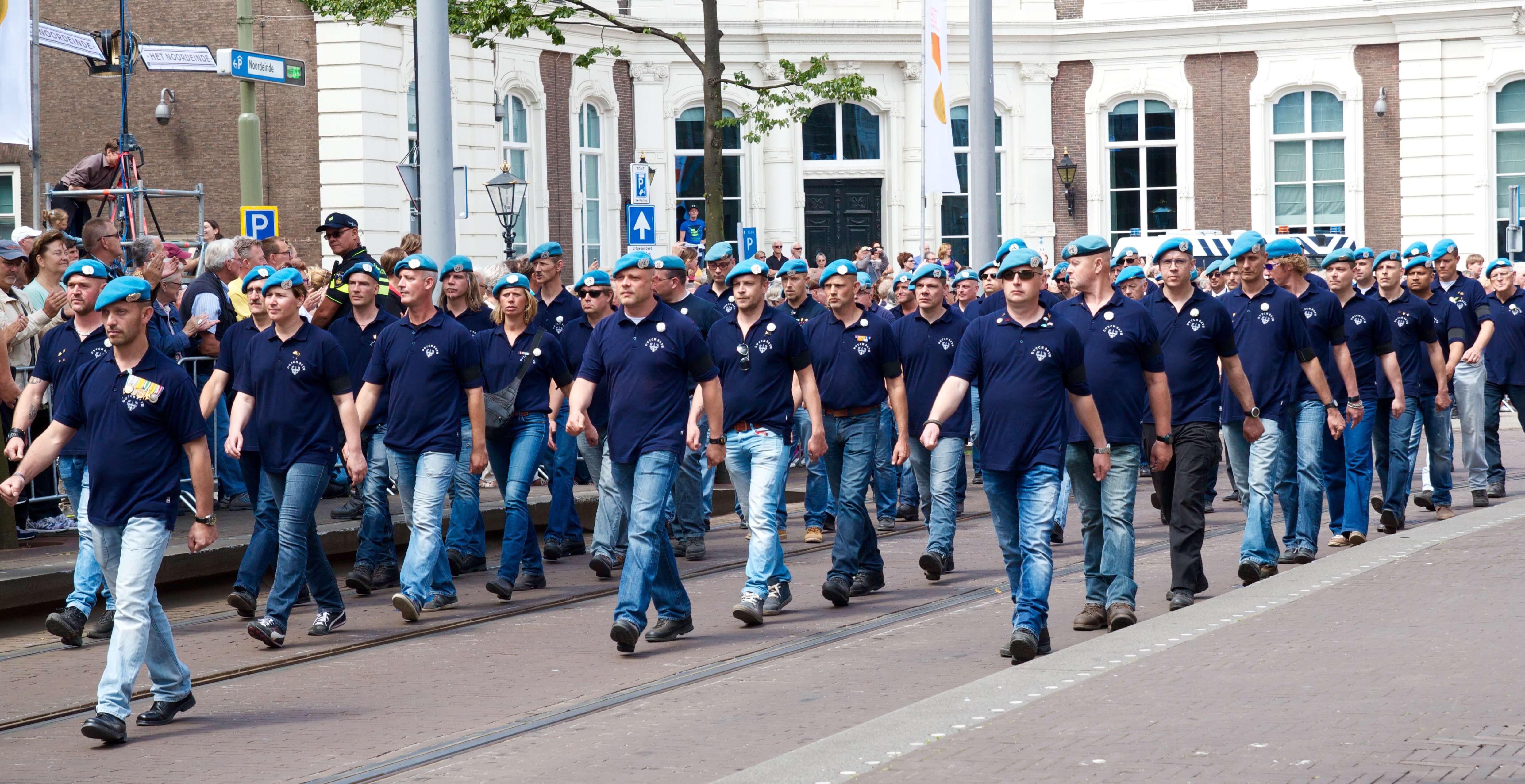 Veteranen van Dutchbat III op Veteranendag, 2015. © Patrick Rasenberg/Flickr