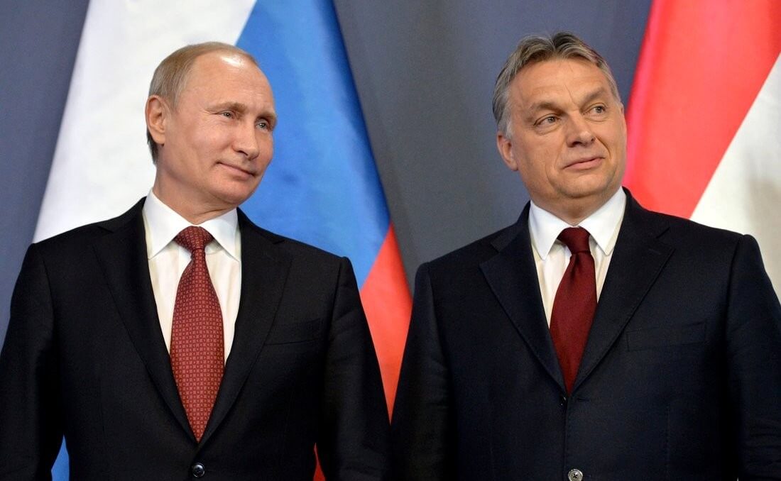 Kolen - Vladimir Putin with PM Viktor Orbán on a visit to Hungary in February 2015. Wikimediacommons