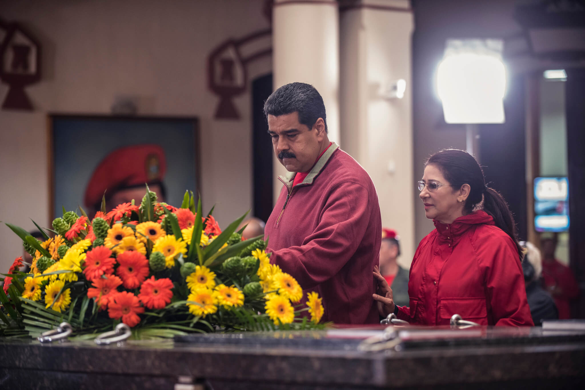 President Maduro in 2016 tijdens een herdenking van de dood van zijn voorganger Chávez. Maduro was een loyale ‘Chavista’ van het eerste uur. Bron: Eneas De Troya / Flickr