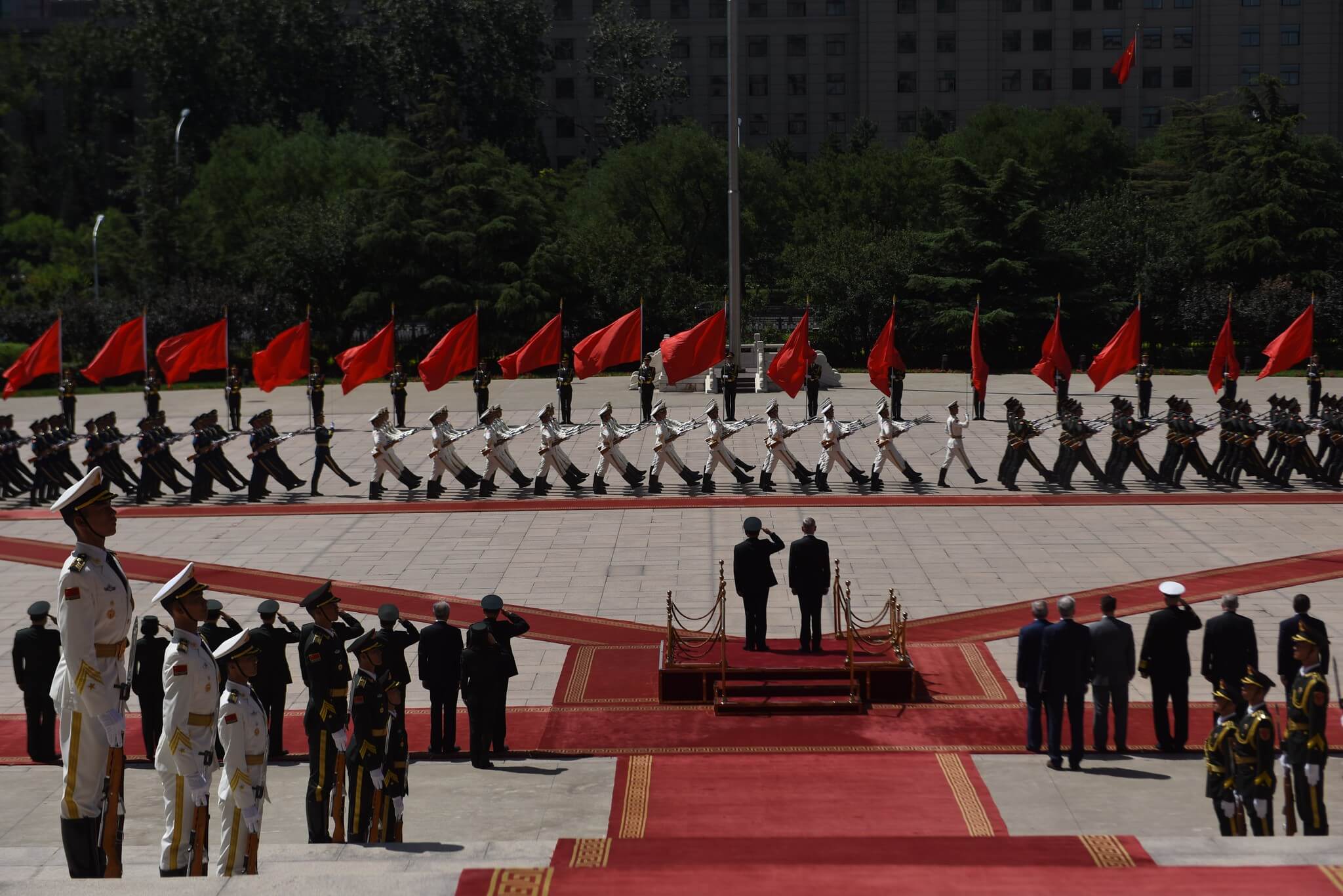 U.S. Secretary of Defense James N. Mattis meets with China’s Minister of National Defense Wei Fenghe at the Bayi Building, China’s Ministry of National Defense in Beijing, June 27, 2018. © U.S. Secretary of Defense 