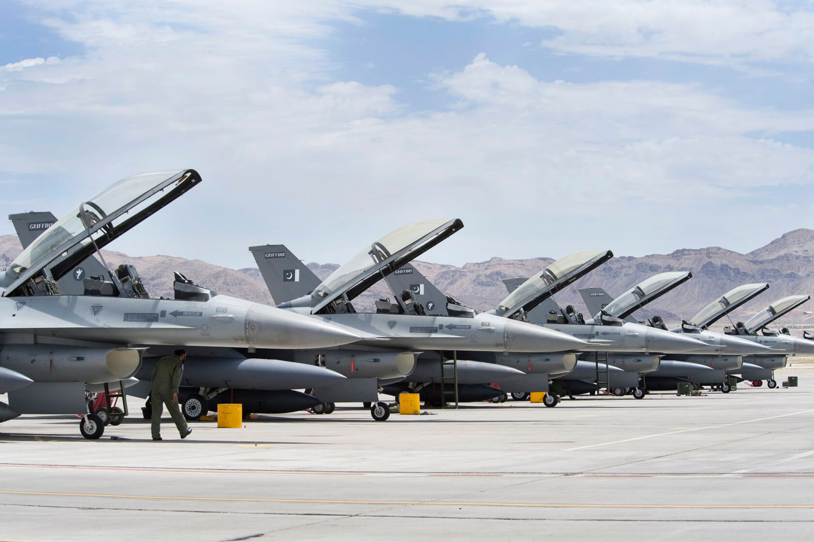 Straaljagers van de Pakistaanse luchtmacht. © Nellis Air Force Base