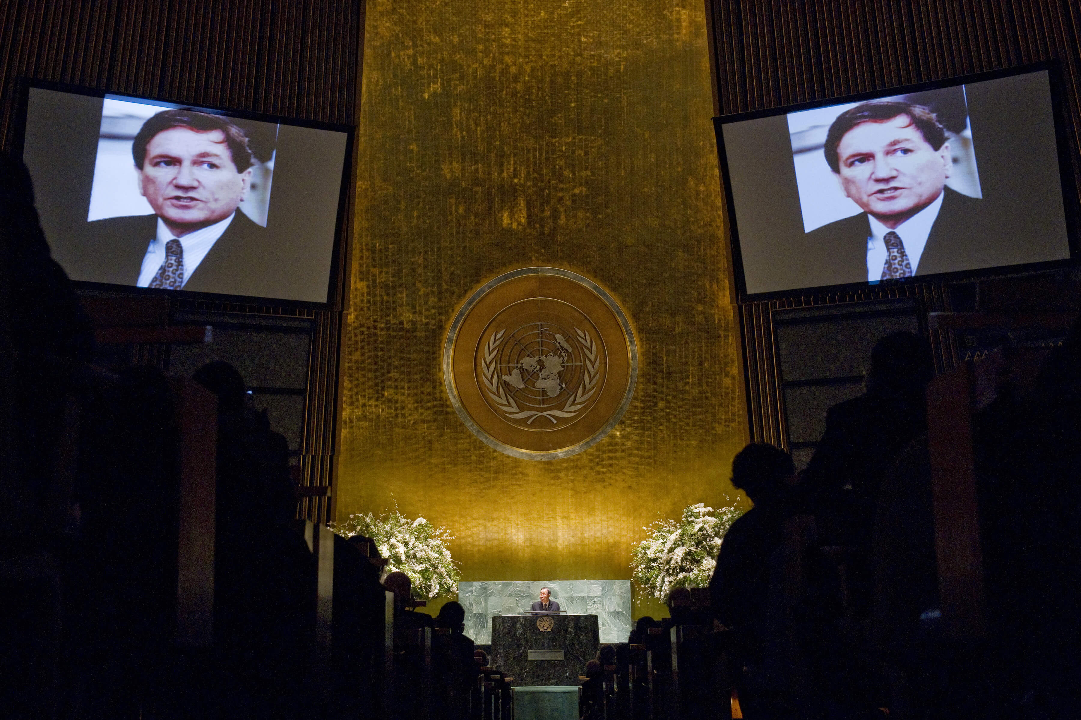 De gedenking van Richard Holbrooke in de vergaderzaal van de Algemene Vergadering van de VN, New York. © United Nations Photo/Flickr