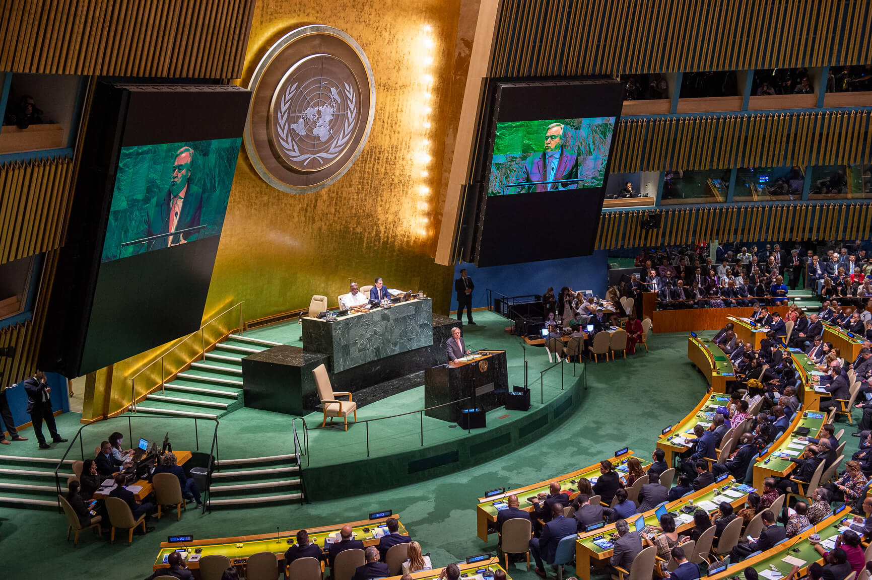 António Guterres, Secretary-General of the United Nations at the UN General Assembly in 2019. © NATO