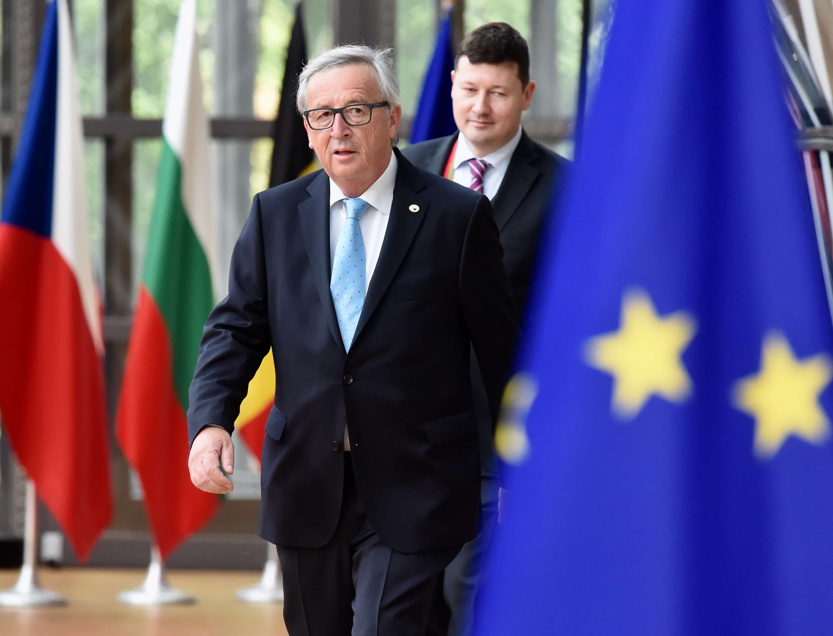 Jean-Claude Juncker in 2017 met zijn rechterhand, Martin Selmayr