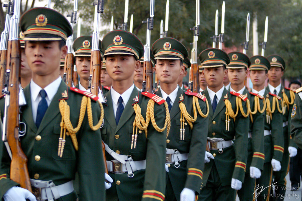 Soldaten in de Verboden Stad in Beijing. © Steve Webel / Flickr