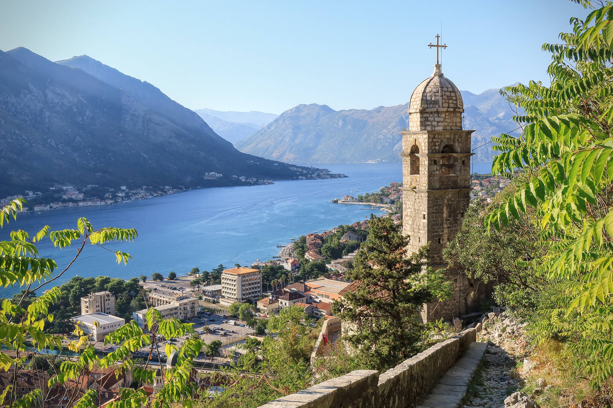Sosic - Church halfway up the Kotor walls in Montenegro, 2020. Julien Seguinot - Flickr