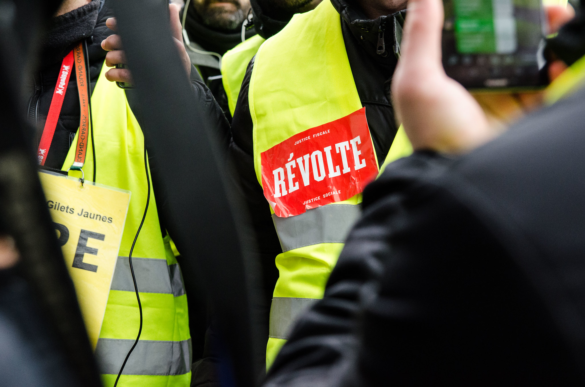 ‘Gele hesjes’ demonstranten in Frankrijk, 12 januari 2019. © Christophe LUENG via Flickr