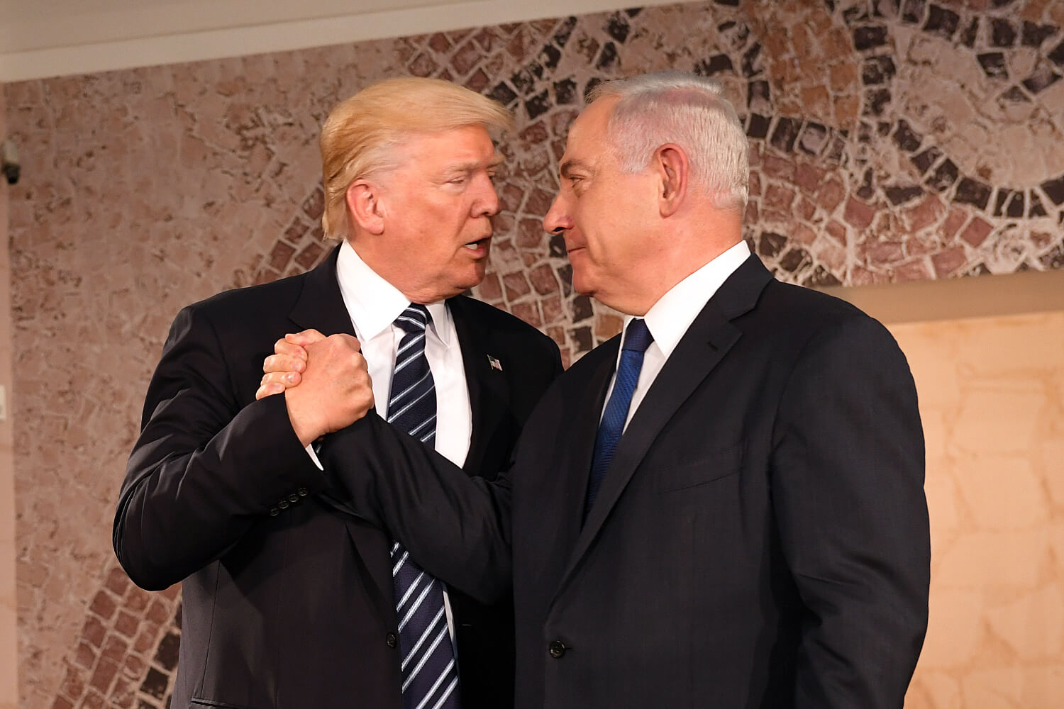 President Trump met premier Netanyahu in Jeruzalem, 2017.