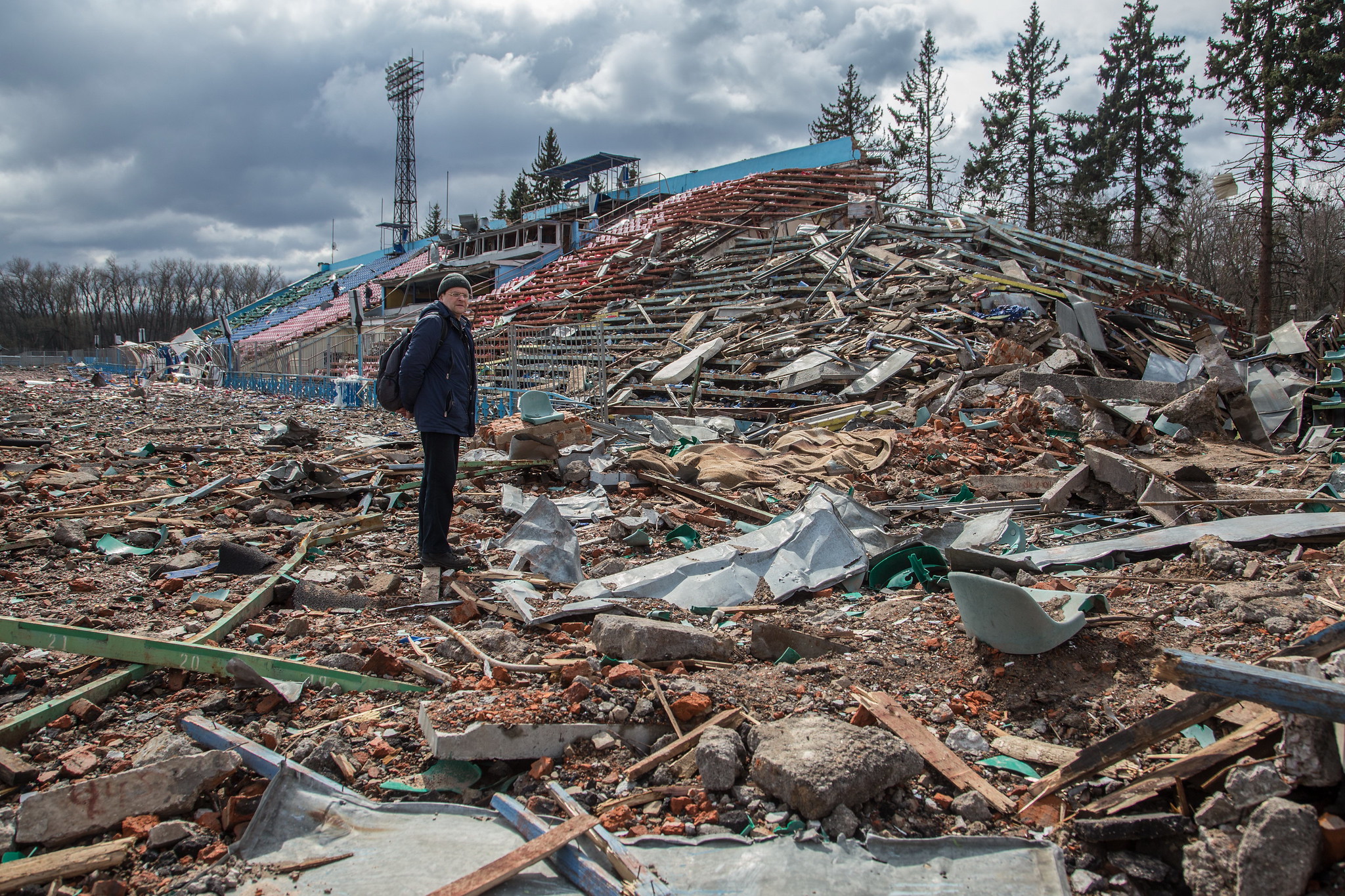 Verwoestingen in Chernihiv, Oekraïne in april 2022. UNDP Ukraine