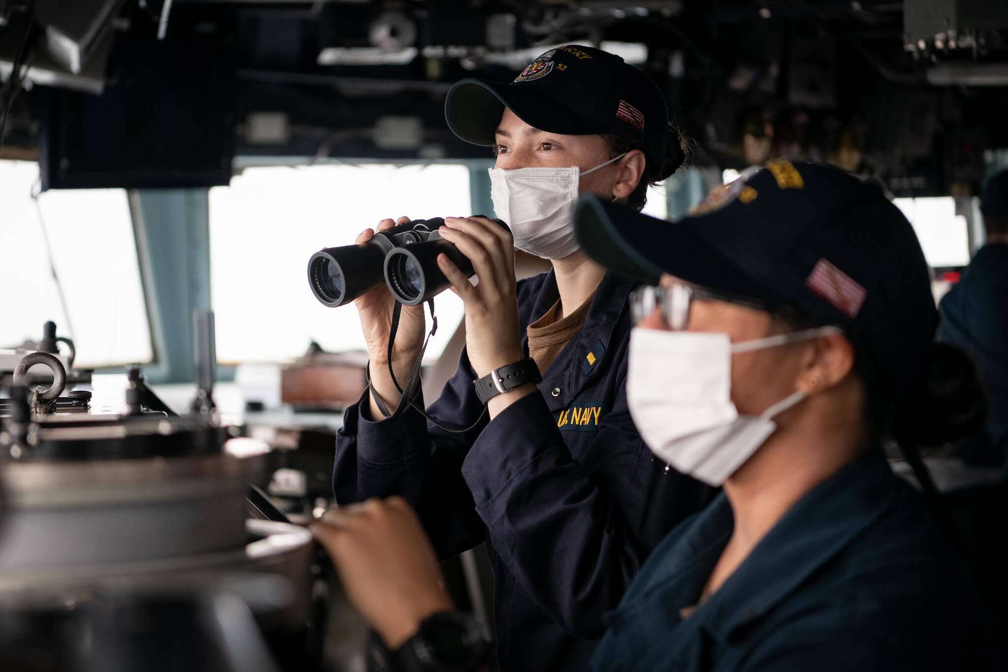 iChung-Lai - the bridge of the guided-missile destroyer USS Barry (DDG 62) as the ship conducts routine underway operations in the Taiwan Strait in November 2020. U.S. Pacific Fleet